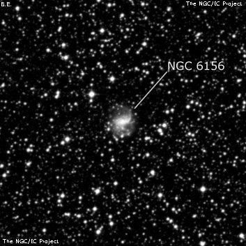 NGC 6156 - спиральная галактика с баром. Описание NGC 6156:, Галактика в созвездии Южный Треугольник
