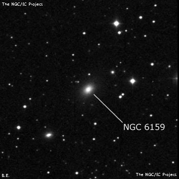 NGC 6159 - галактика. Описание NGC 6159:, Галактика в созвездии Геркулес