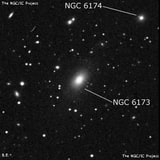 NGC 6173 - эллиптическая галактика. Описание NGC 6173:, Галактика в созвездии Геркулес