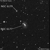 NGC 6177 - спиральная галактика с баром. Описание NGC 6177:, Галактика в созвездии Геркулес
