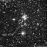 NGC 6178 - рассеянное скопление звёзд. Описание NGC 6178:, Рассеянное скопление в созвездии Скорпион