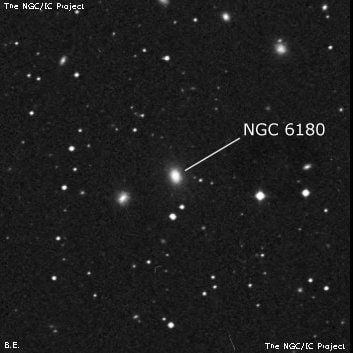 NGC 6180 - галактика. Описание NGC 6180:, Галактика в созвездии Геркулес