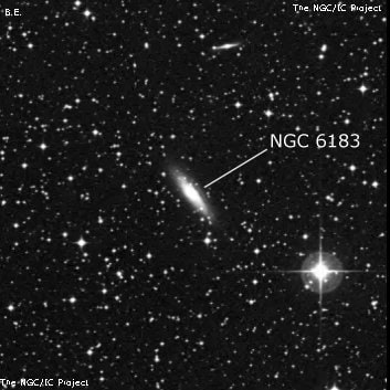 NGC 6183 - спиральная галактика. Описание NGC 6183:, Галактика в созвездии Южный Треугольник