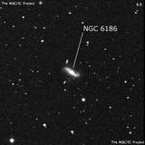 NGC 6186 - спиральная галактика с баром. Описание NGC 6186:, Галактика в созвездии Геркулес