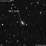 NGC 6195 - спиральная галактика. Описание NGC 6195:, Галактика в созвездии Геркулес