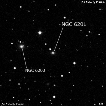NGC 6201 - эллиптическая галактика. Описание NGC 6201:, Галактика в созвездии Геркулес