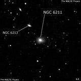 NGC 6211 - спиральная галактика с баром. Описание NGC 6211:, Галактика в созвездии Дракон