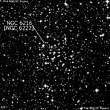 NGC 6216 - рассеянное скопление звёзд. Описание NGC 6216:, Рассеянное скопление в созвездии Скорпион