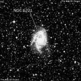 NGC 6221 - спиральная галактика с баром. Описание NGC 6221:, Галактика в созвездии Жертвенник
