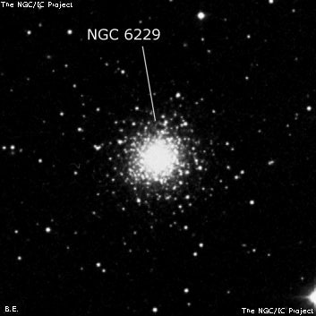 NGC 6229 - шаровое скопление звёзд. Описание NGC 6229:, Шаровое скопление в созвездии Геркулес