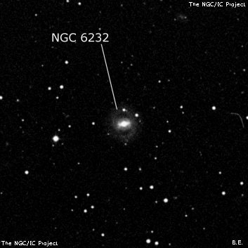 NGC 6232 - спиральная галактика с баром. Описание NGC 6232:, Галактика в созвездии Дракон