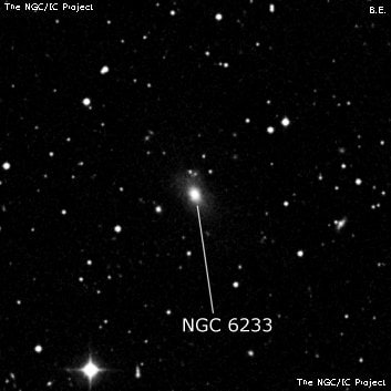 NGC 6233 - линзовидная галактика. Описание NGC 6233:, Галактика в созвездии Геркулес