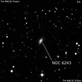 NGC 6243 - спиральная галактика. Описание NGC 6243:, Галактика в созвездии Геркулес