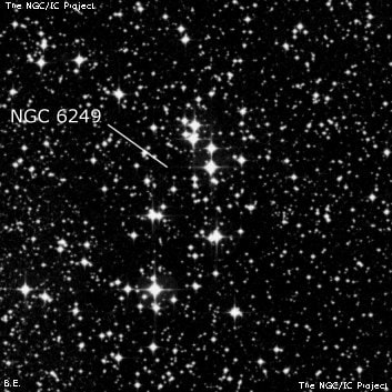 NGC 6249 - рассеянное скопление звёзд. Описание NGC 6249:, Рассеянное скопление в созвездии Скорпион