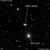NGC 6252 - спиральная галактика. Описание NGC 6252:, Галактика в созвездии Малая Медведица