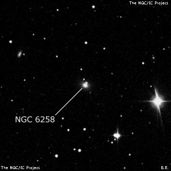 NGC 6258 - эллиптическая галактика. Описание NGC 6258:, Галактика в созвездии Дракон