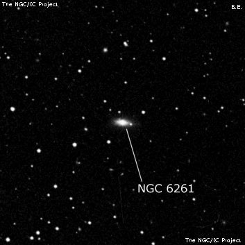 NGC 6261 - линзовидная галактика. Описание NGC 6261:, Галактика в созвездии Геркулес
