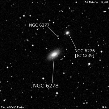 NGC 6278 - линзовидная галактика. Описание NGC 6278:, Галактика в созвездии Геркулес