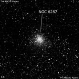 NGC 6287 - шаровое скопление звёзд. Описание NGC 6287:, Шаровое скопление в созвездии Змееносец