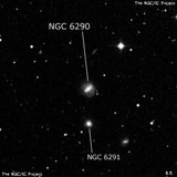 NGC 6290 - спиральная галактика с баром. Описание NGC 6290:, Галактика в созвездии Дракон