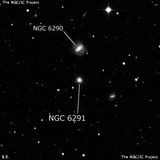 NGC 6291 - спиральная галактика с баром. Описание NGC 6291:, Галактика в созвездии Дракон