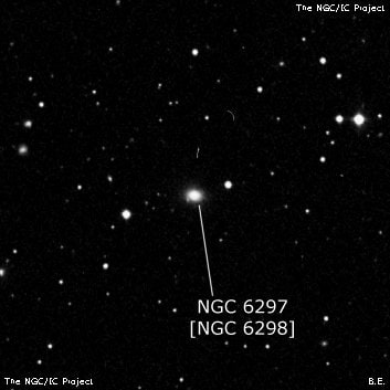 NGC 6297 - линзовидная галактика. Описание NGC 6297:, Объект глубокого космоса в созвездии Дракон