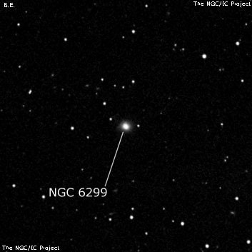 NGC 6299 - эллиптическая галактика. Описание NGC 6299:, Галактика в созвездии Дракон