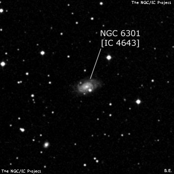 NGC 6301 - спиральная галактика. Описание NGC 6301:, Галактика в созвездии Геркулес