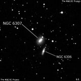 NGC 6307 - спиральная галактика с баром. Описание NGC 6307:, Галактика в созвездии Дракон