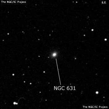 NGC 631 - эллиптическая галактика. Описание NGC 631:, Галактика в созвездии Рыбы
