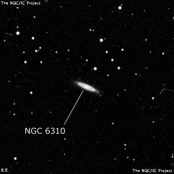 NGC 6310 - спиральная галактика. Описание NGC 6310:, Галактика в созвездии Дракон