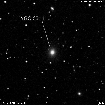 NGC 6311 - эллиптическая галактика. Описание NGC 6311:, Галактика в созвездии Геркулес