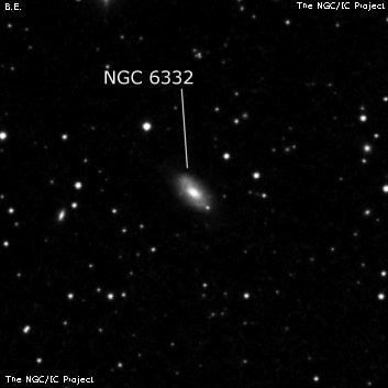 NGC 6332 - спиральная галактика. Описание NGC 6332:, Галактика в созвездии Геркулес