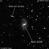 NGC 6339 - спиральная галактика с баром. Описание NGC 6339:, Галактика в созвездии Геркулес