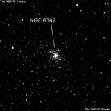 NGC 6342 - шаровое скопление звёзд. Описание NGC 6342:, Шаровое скопление в созвездии Змееносец