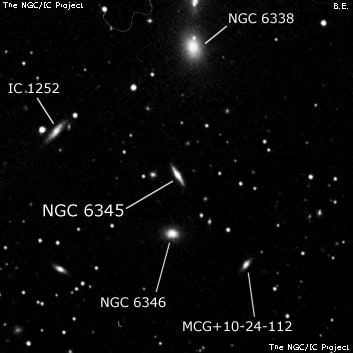 NGC 6345 - линзовидная галактика. Описание NGC 6345:, Галактика в созвездии Дракон