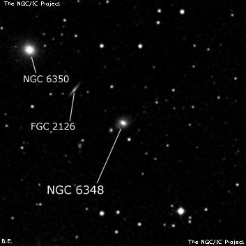 NGC 6348 - спиральная галактика. Описание NGC 6348:, Галактика в созвездии Геркулес
