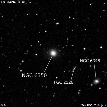 NGC 6350 - линзовидная галактика. Описание NGC 6350:, Галактика в созвездии Геркулес