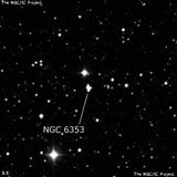 NGC 6353 - три звезды. Описание NGC 6353:, Объект глубокого космоса в созвездии Геркулес
