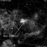 NGC 6357 - туманность. Описание NGC 6357:, Комплекс туманностей в созвездии Скорпион