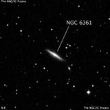 NGC 6361 - спиральная галактика. Описание NGC 6361:, Галактика в созвездии Дракон