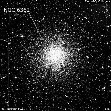 NGC 6362 - шаровое скопление звёзд. Описание NGC 6362:, Шаровое скопление в созвездии Жертвенник