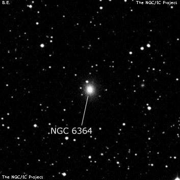 NGC 6364 - линзовидная галактика. Описание NGC 6364:, Галактика в созвездии Геркулес