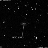 NGC 6373 - спиральная галактика с баром. Описание NGC 6373:, Галактика в созвездии Дракон