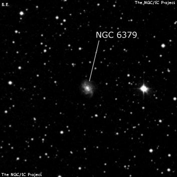 NGC 6379 - спиральная галактика. Описание NGC 6379:, Галактика в созвездии Геркулес