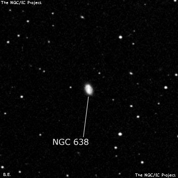 NGC 638 - спиральная галактика. Описание NGC 638:, Галактика в созвездии Рыбы