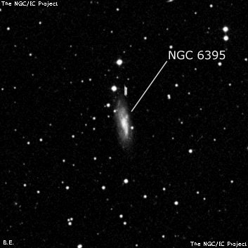 NGC 6395 - галактика. Описание NGC 6395:, Галактика в созвездии Дракон