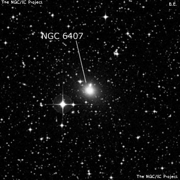 NGC 6407 - линзовидная галактика. Описание NGC 6407:, Галактика в созвездии Павлин