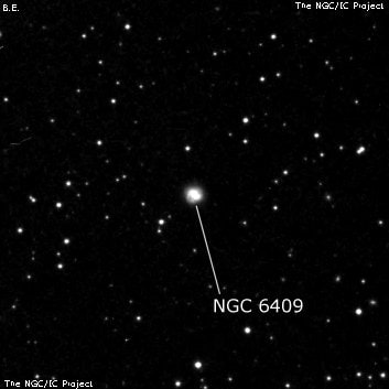 NGC 6409 - эллиптическая галактика. Описание NGC 6409:, Галактика в созвездии Дракон