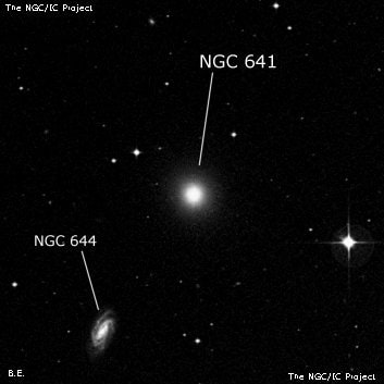 NGC 641 - галактика. Описание NGC 641:, Галактика в созвездии Феникс